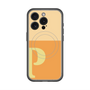 スリムプロテクションプレミアムケース with MagSafe［ オリジナル - initial two tone - P orange ］