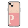 スリムプロテクションプレミアムケース with MagSafe［ オリジナル - initial two tone - P pink ］
