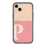 スリムプロテクションプレミアムケース with MagSafe［ オリジナル - initial two tone - P pink ］