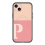スリムプロテクションプレミアムケース with MagSafe［ オリジナル - initial two tone - P pink ］