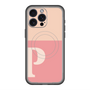 スリムプロテクションプレミアムケース with MagSafe［ オリジナル - initial two tone - P pink ］