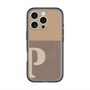 スリムプロテクションプレミアムケース with MagSafe［ オリジナル - initial two tone - P brown ］