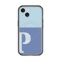 スリムプロテクションプレミアムケース with MagSafe［ オリジナル - initial two tone - P blue ］