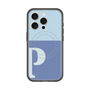 スリムプロテクションプレミアムケース with MagSafe［ オリジナル - initial two tone - P blue ］