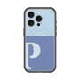 スリムプロテクションプレミアムケース with MagSafe［ オリジナル - initial two tone - P blue ］