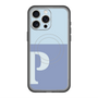 スリムプロテクションプレミアムケース with MagSafe［ オリジナル - initial two tone - P blue ］