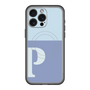 スリムプロテクションプレミアムケース with MagSafe［ オリジナル - initial two tone - P blue ］