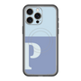 スリムプロテクションプレミアムケース with MagSafe［ オリジナル - initial two tone - P blue ］