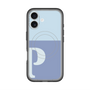 スリムプロテクションプレミアムケース with MagSafe［ オリジナル - initial two tone - P blue ］