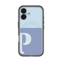 スリムプロテクションプレミアムケース with MagSafe［ オリジナル - initial two tone - P blue ］