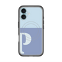 スリムプロテクションプレミアムケース with MagSafe［ オリジナル - initial two tone - P blue ］
