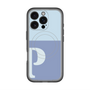 スリムプロテクションプレミアムケース with MagSafe［ オリジナル - initial two tone - P blue ］