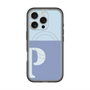 スリムプロテクションプレミアムケース with MagSafe［ オリジナル - initial two tone - P blue ］
