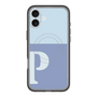 スリムプロテクションプレミアムケース with MagSafe［ オリジナル - initial two tone - P blue ］
