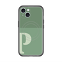 スリムプロテクションプレミアムケース with MagSafe［ オリジナル - initial two tone - P green ］