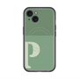 スリムプロテクションプレミアムケース with MagSafe［ オリジナル - initial two tone - P green ］