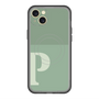 スリムプロテクションプレミアムケース with MagSafe［ オリジナル - initial two tone - P green ］