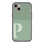 スリムプロテクションプレミアムケース with MagSafe［ オリジナル - initial two tone - P green ］