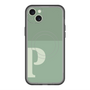 スリムプロテクションプレミアムケース with MagSafe［ オリジナル - initial two tone - P green ］