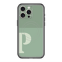 スリムプロテクションプレミアムケース with MagSafe［ オリジナル - initial two tone - P green ］