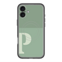 スリムプロテクションプレミアムケース with MagSafe［ オリジナル - initial two tone - P green ］