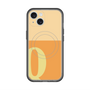 スリムプロテクションプレミアムケース with MagSafe［ オリジナル - initial two tone - Q orange ］