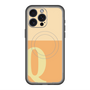 スリムプロテクションプレミアムケース with MagSafe［ オリジナル - initial two tone - Q orange ］