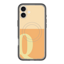 スリムプロテクションプレミアムケース with MagSafe［ オリジナル - initial two tone - Q orange ］