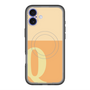 スリムプロテクションプレミアムケース with MagSafe［ オリジナル - initial two tone - Q orange ］
