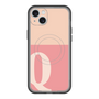 スリムプロテクションプレミアムケース with MagSafe［ オリジナル - initial two tone - Q pink ］