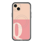 スリムプロテクションプレミアムケース with MagSafe［ オリジナル - initial two tone - Q pink ］