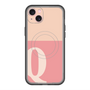 スリムプロテクションプレミアムケース with MagSafe［ オリジナル - initial two tone - Q pink ］