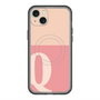 スリムプロテクションプレミアムケース with MagSafe［ オリジナル - initial two tone - Q pink ］