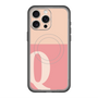 スリムプロテクションプレミアムケース with MagSafe［ オリジナル - initial two tone - Q pink ］