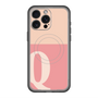 スリムプロテクションプレミアムケース with MagSafe［ オリジナル - initial two tone - Q pink ］