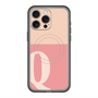 スリムプロテクションプレミアムケース with MagSafe［ オリジナル - initial two tone - Q pink ］