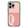 スリムプロテクションプレミアムケース with MagSafe［ オリジナル - initial two tone - Q pink ］