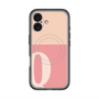 スリムプロテクションプレミアムケース with MagSafe［ オリジナル - initial two tone - Q pink ］