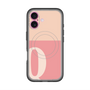 スリムプロテクションプレミアムケース with MagSafe［ オリジナル - initial two tone - Q pink ］