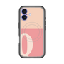 スリムプロテクションプレミアムケース with MagSafe［ オリジナル - initial two tone - Q pink ］