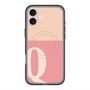 スリムプロテクションプレミアムケース with MagSafe［ オリジナル - initial two tone - Q pink ］