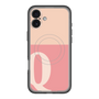 スリムプロテクションプレミアムケース with MagSafe［ オリジナル - initial two tone - Q pink ］