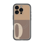 スリムプロテクションプレミアムケース with MagSafe［ オリジナル - initial two tone - Q brown ］
