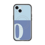 スリムプロテクションプレミアムケース with MagSafe［ オリジナル - initial two tone - Q blue ］