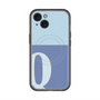 スリムプロテクションプレミアムケース with MagSafe［ オリジナル - initial two tone - Q blue ］