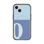 スリムプロテクションプレミアムケース with MagSafe［ オリジナル - initial two tone - Q blue ］