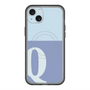 スリムプロテクションプレミアムケース with MagSafe［ オリジナル - initial two tone - Q blue ］