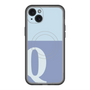 スリムプロテクションプレミアムケース with MagSafe［ オリジナル - initial two tone - Q blue ］