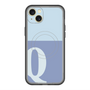 スリムプロテクションプレミアムケース with MagSafe［ オリジナル - initial two tone - Q blue ］