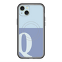 スリムプロテクションプレミアムケース with MagSafe［ オリジナル - initial two tone - Q blue ］